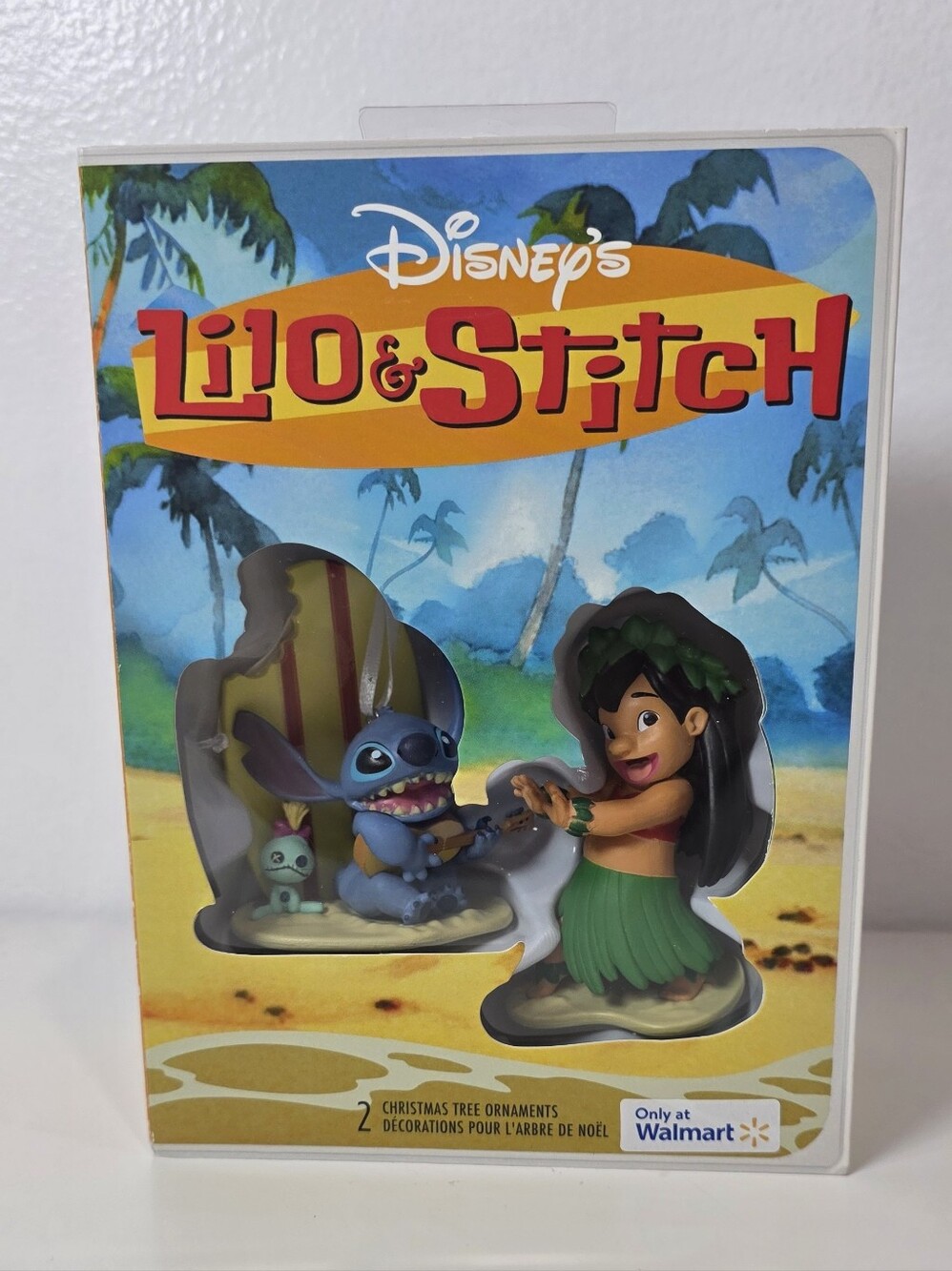 🎄 Hallmark Disney Lilo & Stitch 2-Piece Christmas Tree Ornament Set New